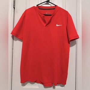 Nike Men's Bright Red Polo Shirt